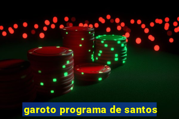 garoto programa de santos